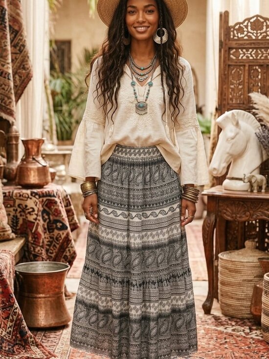 Planet Gold Dresses & Skirts - hippie skirt